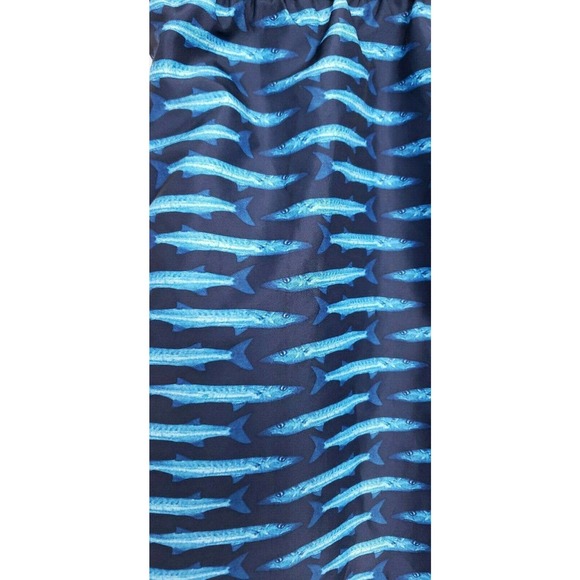 Catalina Swim Shorts Mens Size Medium Blue Trunks Island Fish Summer Beachwear - Picture 2 of 8